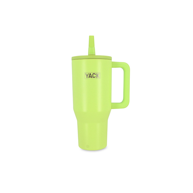 GOBELET ISOTHERME YACK 90CL EN ACIER INOXYDABLE VERT FLUO ANTI-DÉRAPANT