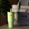 GOBELET ISOTHERME YACK 90CL EN ACIER INOXYDABLE VERT FLUO ANTI-DÉRAPANT