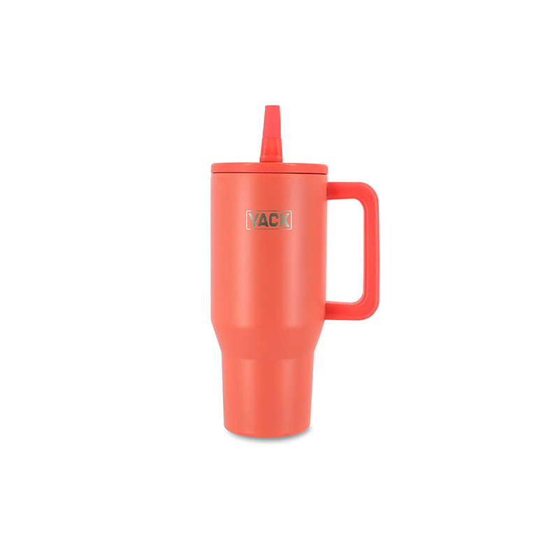GOBELET ISOTHERME YACK 90CL EN ACIER INOXYDABLE ROSE ANTI-DÉRAPANT