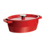 COCOTTE OVALE 29 3L80 ROUGE FONTE SLOW COOK