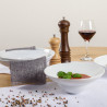 ASSIETTE À PATES KASZUB 26CM EN PORCELAINE BLANCHE