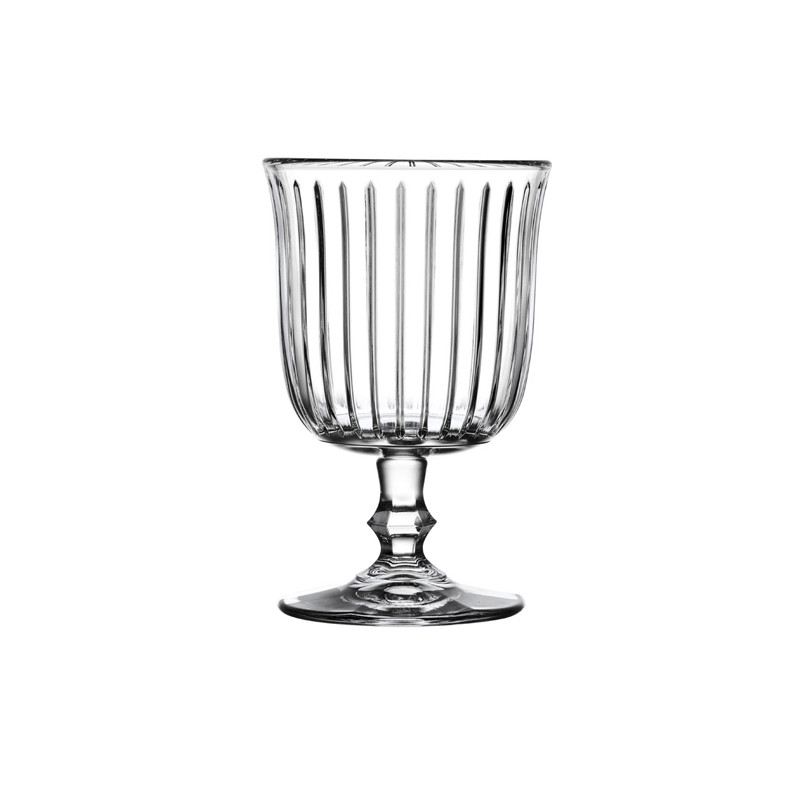 BOITE DE 4 VERRES À PIED JOY 25,5CL EN VERRE TRANSPARENT FORME BASSE