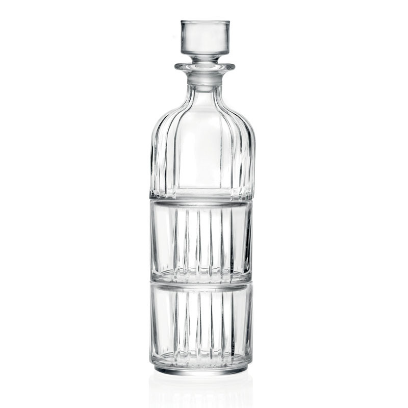 CARAFE AVEC BOUCHON ET 2 VERRES EMPILABLE COMBO 36.7CL