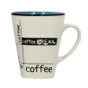 MUG CONIQUE GRÈS 36CL SCRIPT COLORIS ASSORTIS