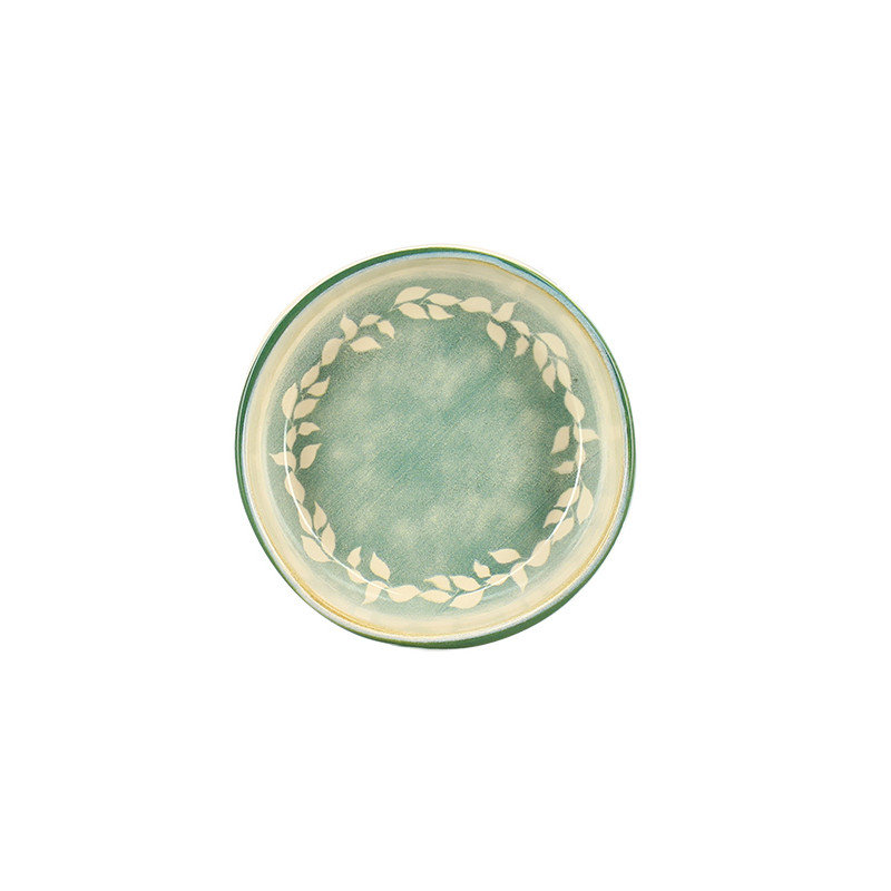 COUPELLE CAPRIA 20CM EN FAIENCE VERT
