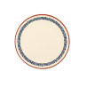 ASSIETTE PLATE AMATXI 25CM EN FAIENCE BLANC