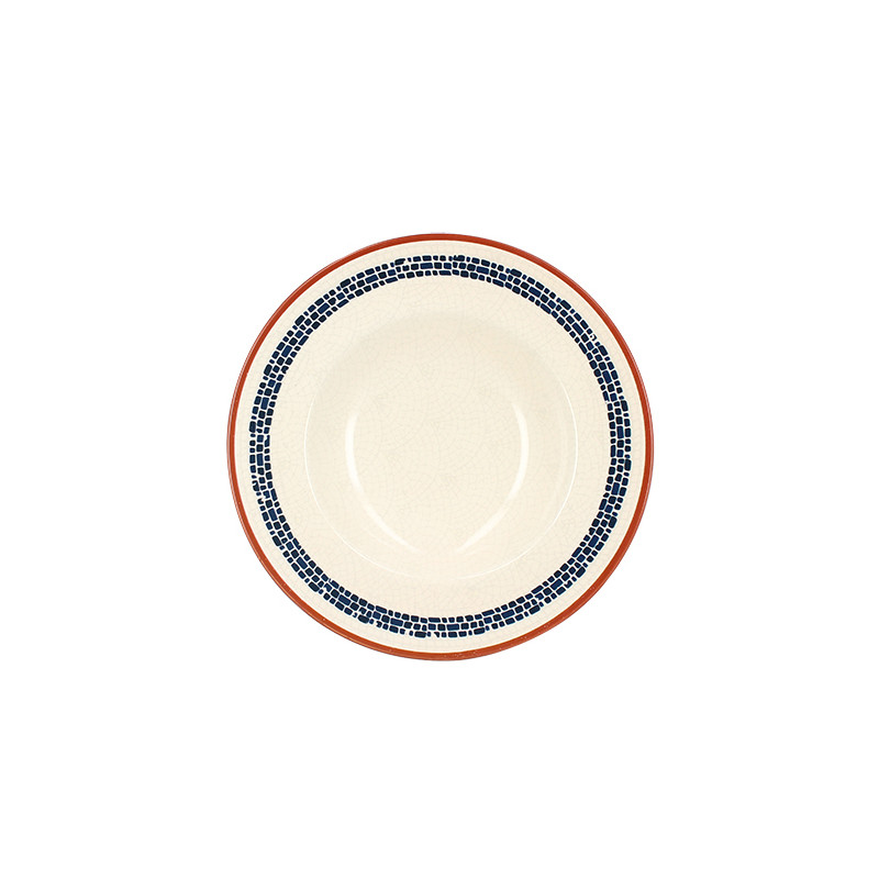 ASSIETTE À PÂTES AMATXI 28CM EN FAIENCE BLANC