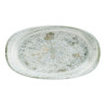 ASSIETTE OVALE ODETTE OLIVE 19X11CM PORCELAINE