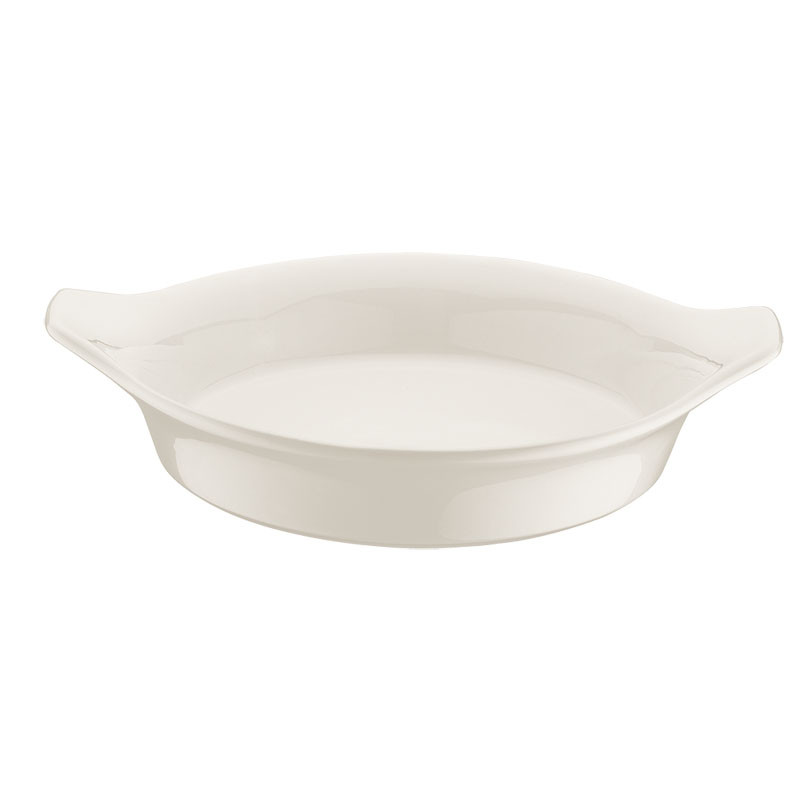 PLAT ROND AVEC ANSE OPTIVA 15CM PORCELAINE
