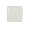 LOT 4 ASSIETTES CAFÉ GOURMAND 21X21CM EN PORCELAINE BLANC