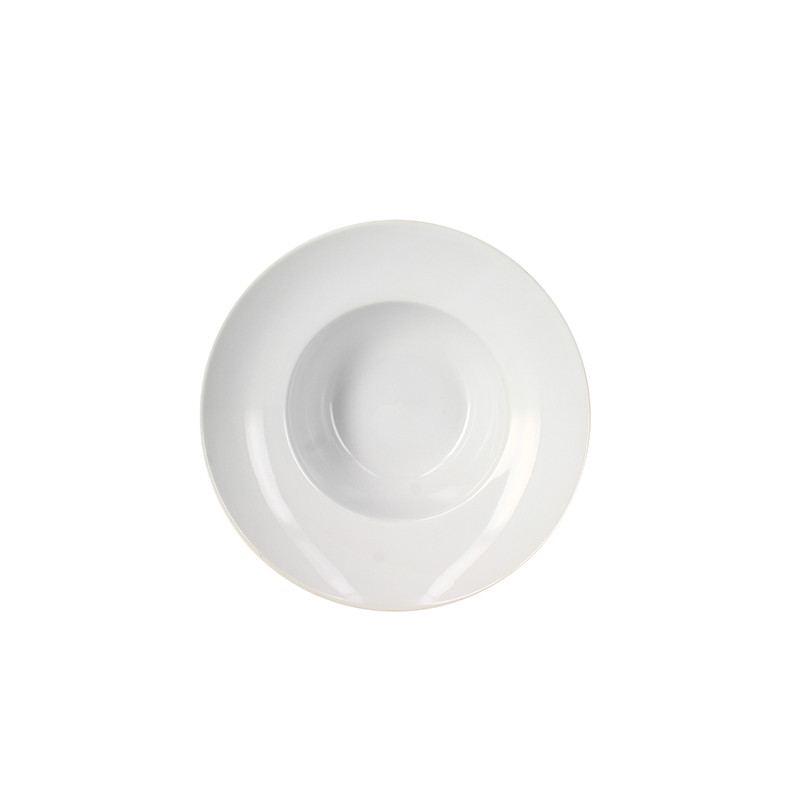 ASSIETTE PÂTES 20CM EN GRÈS BLANC