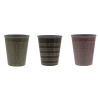TASSE EXPRESSO 8CL GEOMETRY GRES 3 COLORIS ASSORTIS
