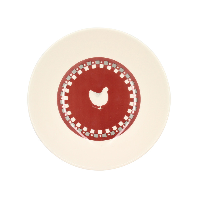 ASSIETTE CREUSE GALLINA 20CM EN GRÈS