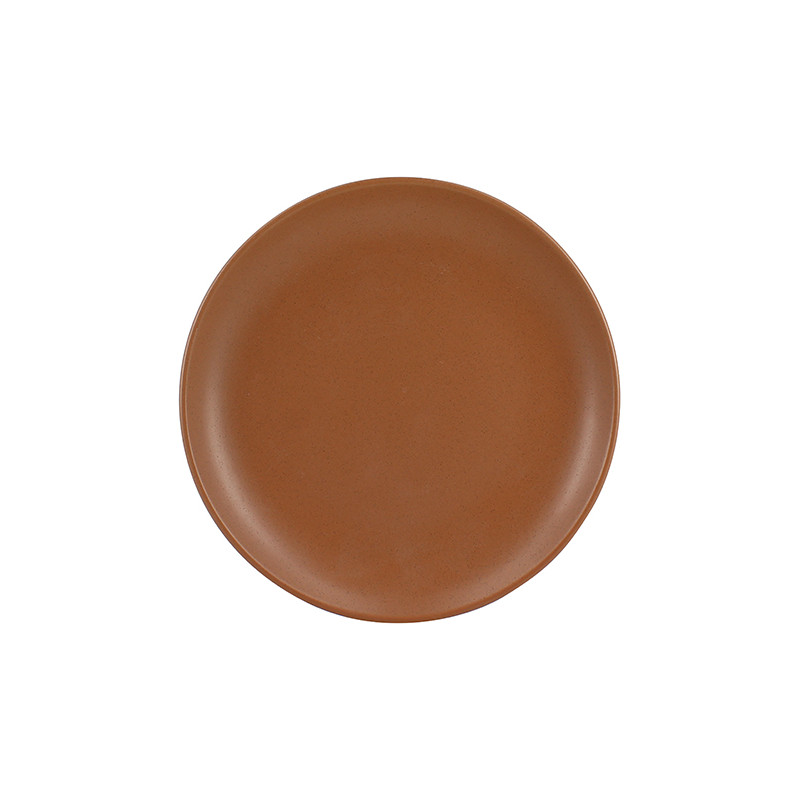 ASSIETTE DESSERT ARITA 20.5CM EN GRÈS MARRON