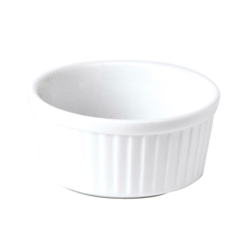 RAMEQUIN NUMÉRO 1 10CM 19CL EN PORCELAINE BLANCHE