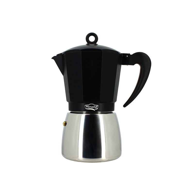 CAFETIÈRE 12 TASSES MOKA EN ALUMINIUM INDUCTION 736ML