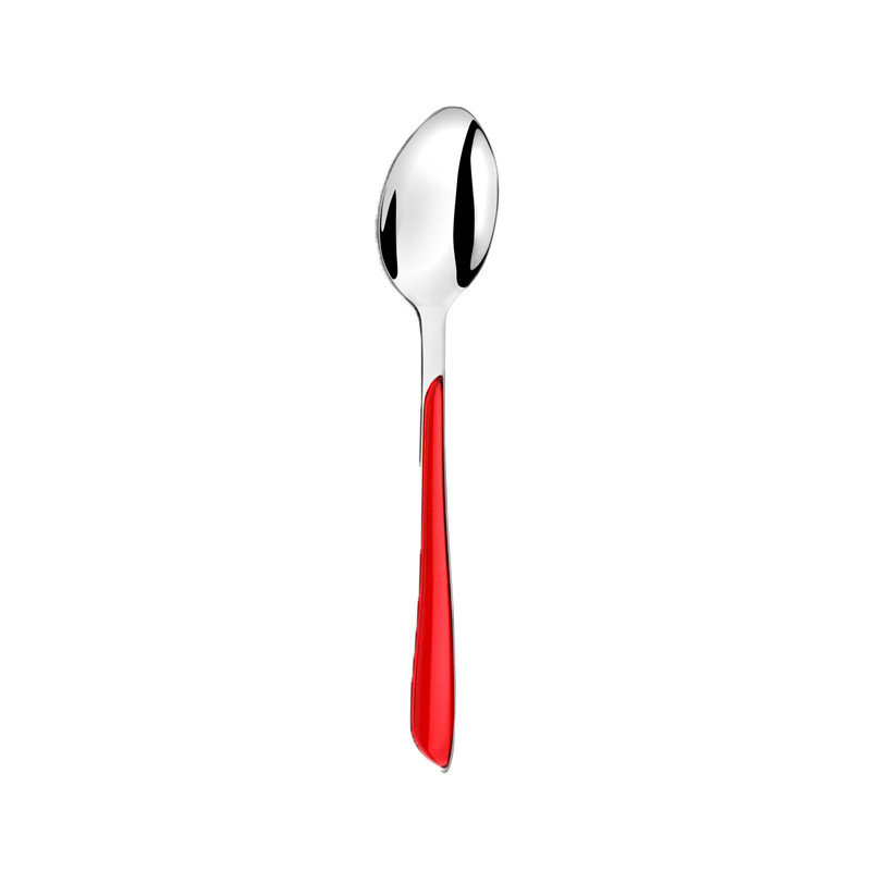 CUILLÈRE DE TABLE ÉCLAT EN ACIER INOXYDABLE ROUGE