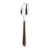 CUILLÈRE DE TABLE ÉCLAT 21CM EN ACIER INOXYDABLE EFFET BOIS FONCÉ