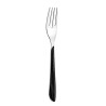 FOURCHETTE TABLE ÉCLAT 21CM EN ACIER INOXYDABLE EFFET BOIS NOIR