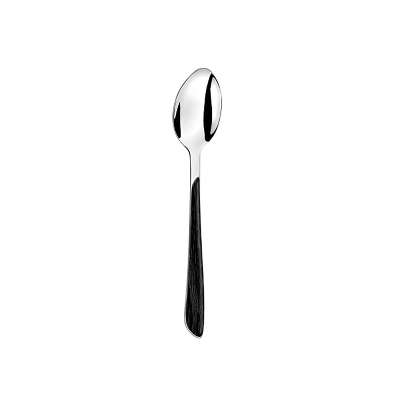CUILLÈRE DE TABLE ÉCLAT 21CM EN ACIER INOXYDABLE EFFET BOIS NOIR