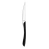 COUTEAU DE TABLE ÉCLAT 23CM ACIER INOXYDABLE EFFET BOIS NOIR