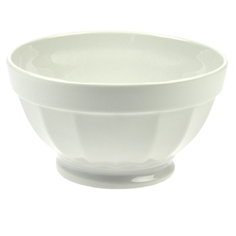 BOL CAMPAGNE 13.5CM EN GRÈS BLANC