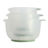SET DE 3 BOLS À MÉLANGER 1.5L, 2L ET 2.5L EN PLASTIQUE TRANSPARENT