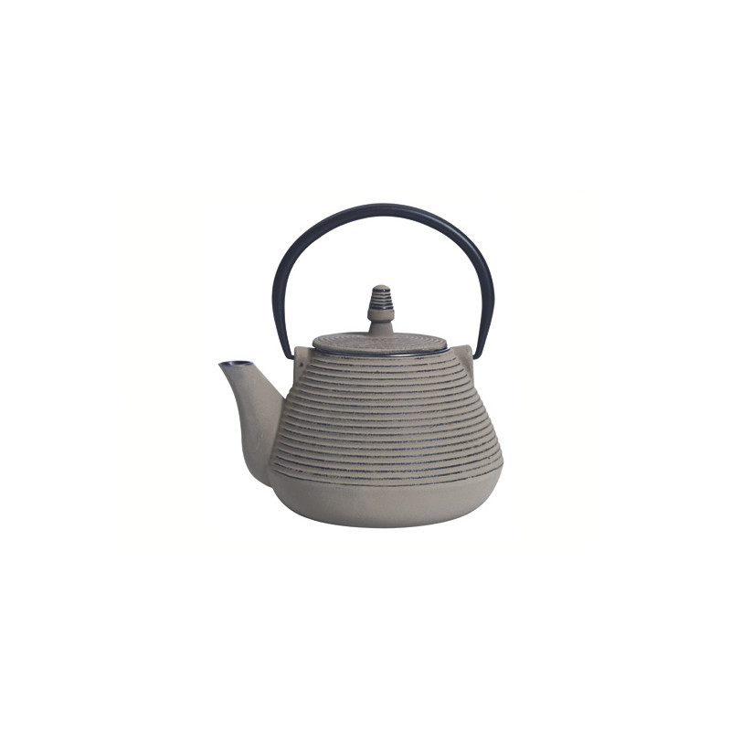 THÉIÈRE SENCHA 1L EN FONTE GRISE AVEC FILTRE INOX AMOVIBLE
