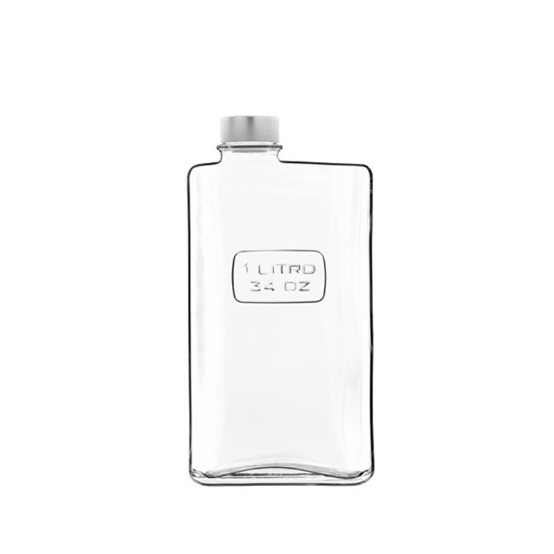 FLASQUE OPTIMA 1L EN VERRE AVEC BOUCHON