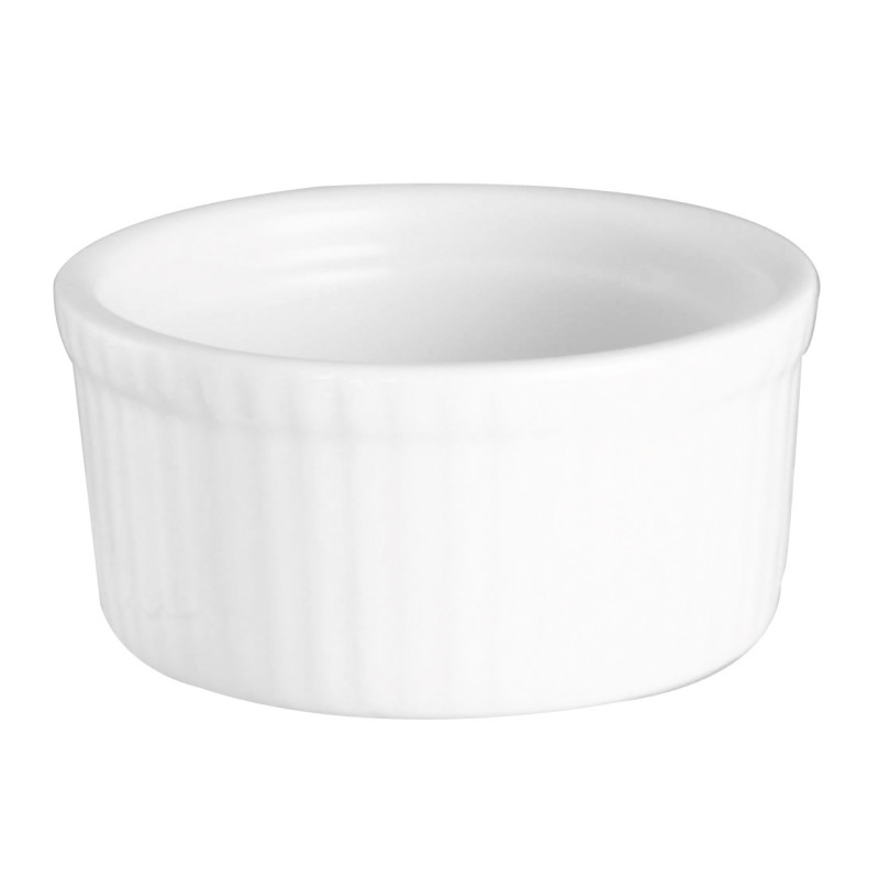 SOUFFLÉ 11CM EN GRÈS BLANC