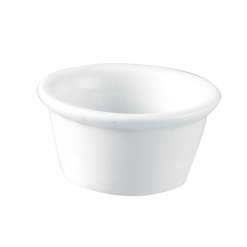 RAMEQUIN LISSE CONIQUE 7CM EN GRÈS BLANC