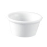 RAMEQUIN LISSE CONIQUE 7CM EN GRÈS BLANC