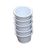 RAMEQUIN LISSE CONIQUE 7CM EN GRÈS BLANC