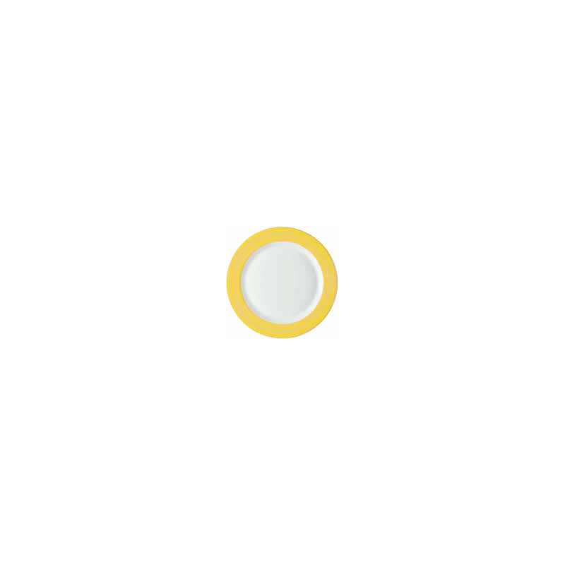 ASSIETTE PLATE BRUSH JAUNE 25,4CM