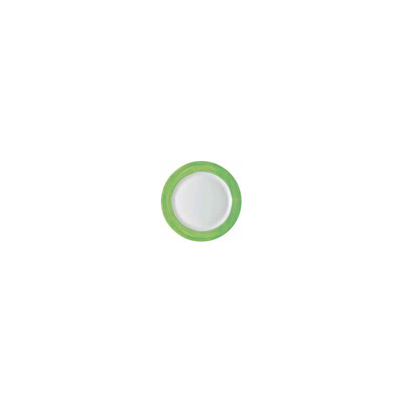 ASSIETTE PLATE BRUSH VERT 25,4CM