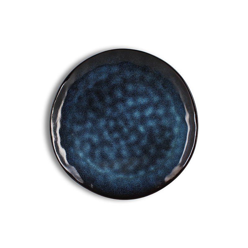 ASSIETTE PLATE COSTA 28CM EN GRÈS BLEU