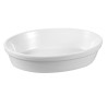 PLAT À GRATIN OVALE 23X16 CM GRÈS BLANC