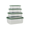 LOT4 BOITES CONSERVATION EN PLASTIQUE 250ML 500ML 750ML ET 1.2L