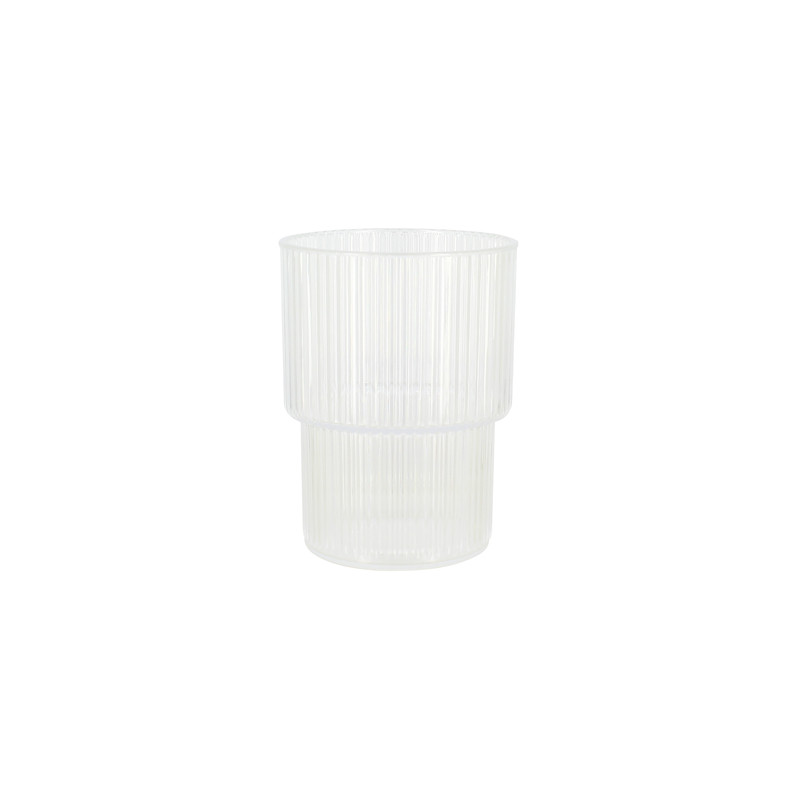 LOT DE 3 GOBELETS 32CL EN PLASTIQUE TRANSPARENT
