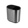 PORTE USTENSILE 18X11.5X19.5CM EN ACIER INOXYDABLE ET PLASTIQUE