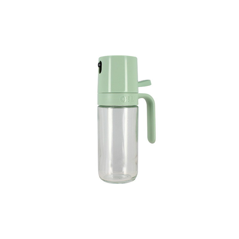 PULVERISATEUR D'HUILE 25CL EN VERRE ET PLASTIQUE VERT CELADON