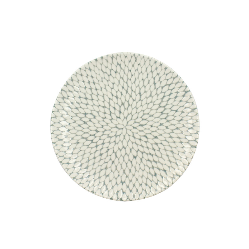 ASSIETTE PLATE JASMIN 27CM EN PORCELAINE BLANC