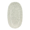 ASSIETTE OVALE JASMIN 23.5X13.5CM EN PORCELAINE BLANC