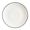 ASSIETTE PLATE LINEA BLACK 27CM PORCELAINE