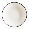 ASIETTE CREUSE LINEA NOIR 23CM EN PORCELAINE