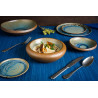 ASSIETTE CREUSE LAGOON OCEAN 17CM PORCELAINE