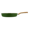 POELE 28CM EN ALUMINIUM RECYCLÉ COULEUR OLIVE  INDUCTION COLORAMA