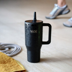 GOBELET ISOTHERME YACK 90CL EN ACIER INOXYDABLE LÉOPARD NOIR