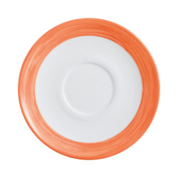 SOUS TASSE BRUSH ORANGE 14CM
