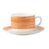 SOUS TASSE BRUSH ORANGE 14CM